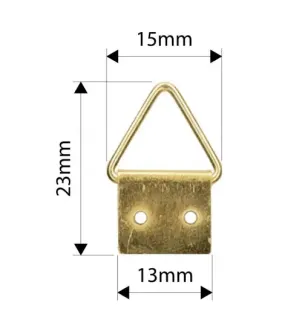 Trojuholníkový zaves na obraz stredný 15x23 mm